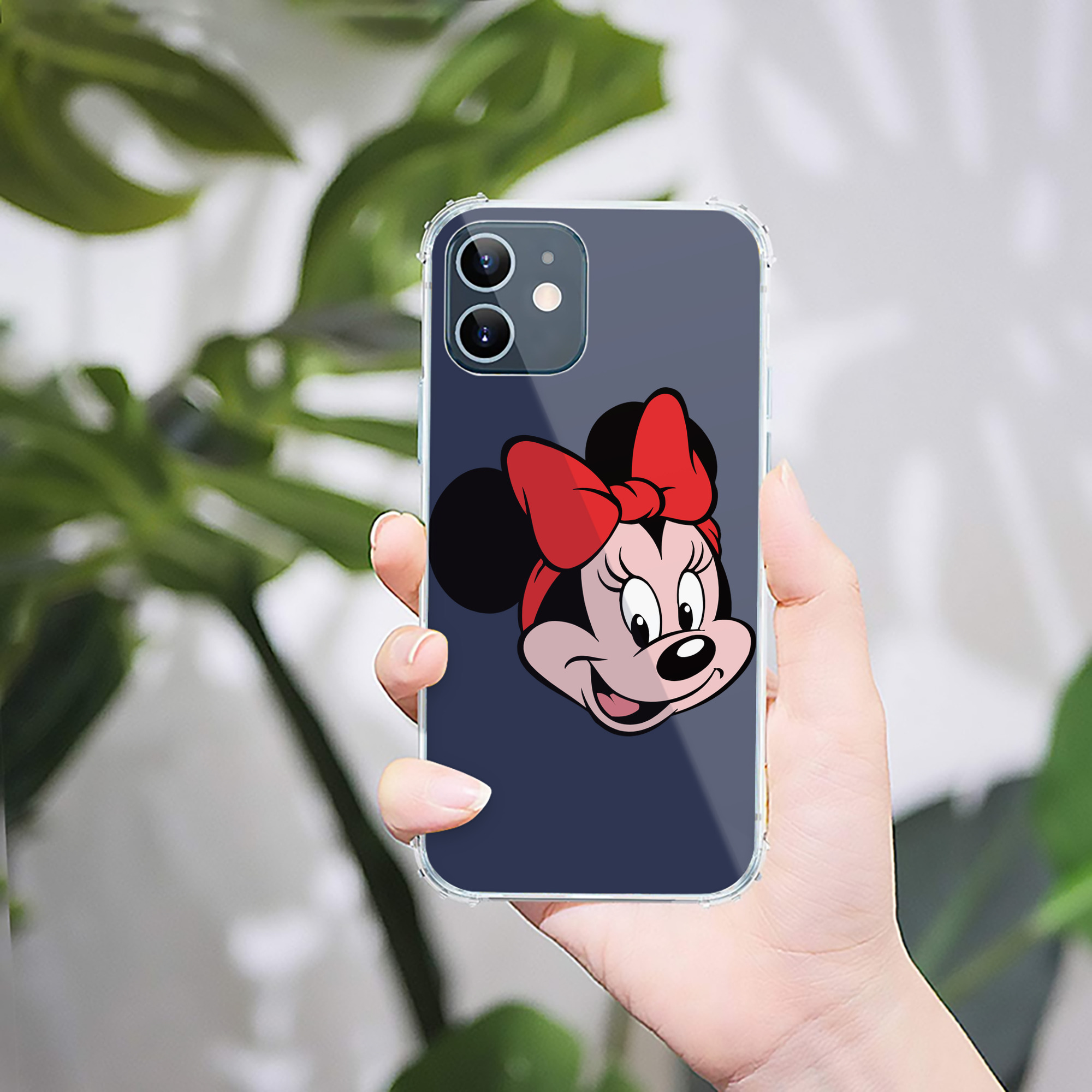 （画像用） ミッキーマウス Mickey Mouse 【iPhone 12シリーズ対応】透明スマホケース（クリアソフトケース）
